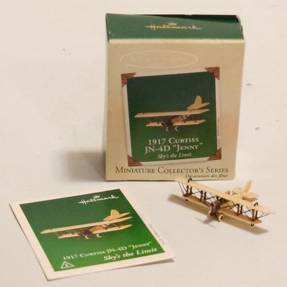 HALLMARK Keepsake 1917 CURTISS JN-4D "Jenny" Sky's The Limit Series MINIATURE - Picture 1 of 11